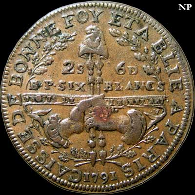 Reverse - France - 2 Sols 6 Deniers - 1791