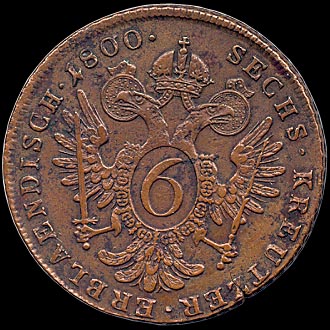 Reverse - Austria - 6 Kreutzer 1800