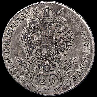 Reverse - Austria - 20 Kreuzer 1802