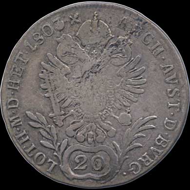Reverse - Austria - 20 Kreuzer 1803