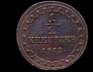 Reverse - Austria - 1/2 Kreutzer 1812