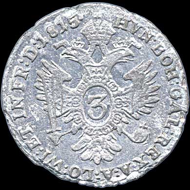 Reverse - Austria - 3 Kreuzer 1815