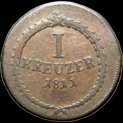 Reverse - Baden - 1 Kreuzer  (1811)
