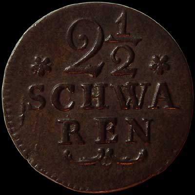Reverse - Bremen - 2 1/2 Schwaren - 1802