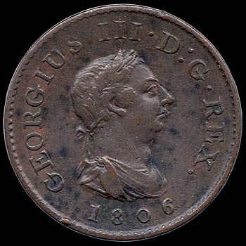 Obverse - Great Britain - 1/4 Penny - 1806
