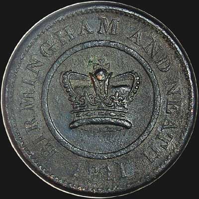 Obverse - Great Britain - 1 Penny Token - 1811