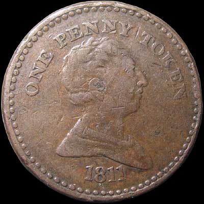 Obverse - Great Britain - 1 Penny Token - 1811