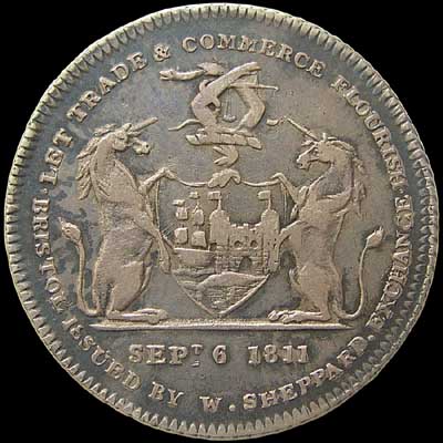 Obverse - Great Britain - 12 Pence Token - 1811