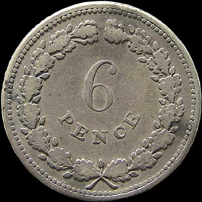 Reverse - Great Britain - 6 Pence - 1811