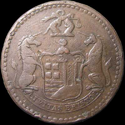 Reverse - Great Britain - 1 Penny Token - 1811