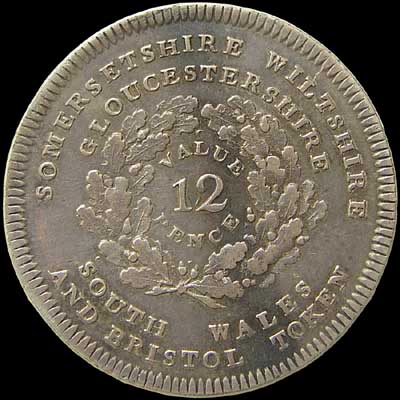 Reverse - Great Britain - 12 Pence Token - 1811