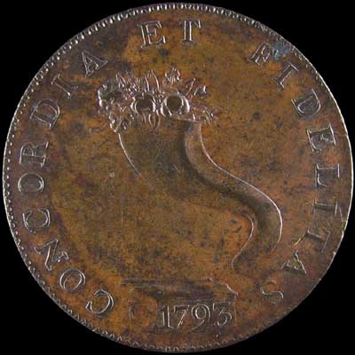 Reverse - Great Britain - 1793