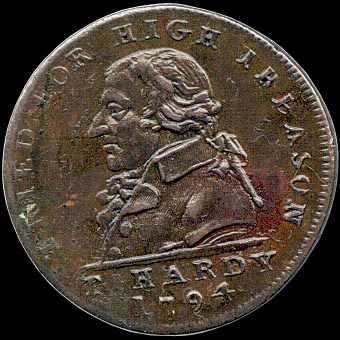 Obverse - Great Britain - 1/2 Penny - 1794