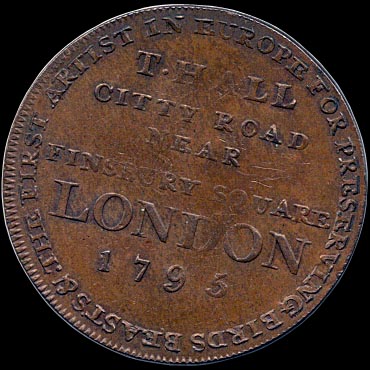 Reverse - Great Britain - 1/2 Penny - 1795