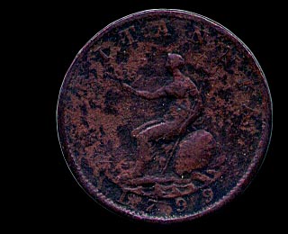 Reverse - Great Britain - 1 Penny - 1799