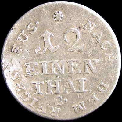 Reverse - Brunswick-Luneburg - 1/12 Taler - 1792