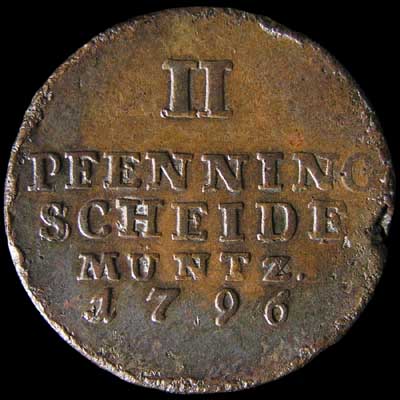 Reverse - Brunswick-Luneburg 1796 2 Pfenning