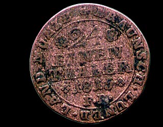 Reverse - Brunswick-Wolfenbuttel - 1/24 Taler - 1815