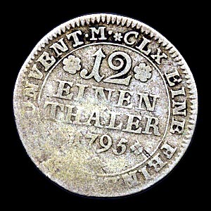 Reverse - Brunswick-Wolfenbuttel - 1/12 Taler - 1795