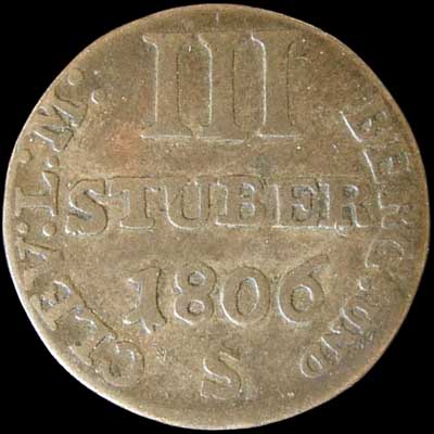 Reverse - Julich-Cleve-Berg 1806 3 Stuber