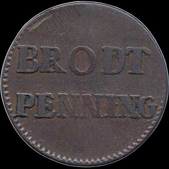 Reverse - Cologne - Bread Penny - 1789