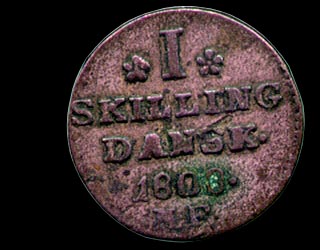 Reverse - Denmark - 1 Skilling - 1808