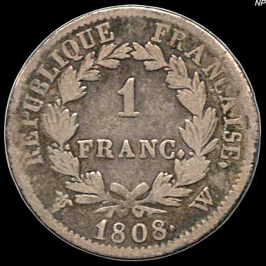 France - 1 Franc - 1808