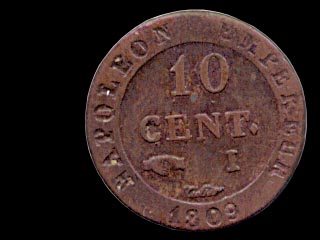 Reverse - France - 10 Centimes 1809