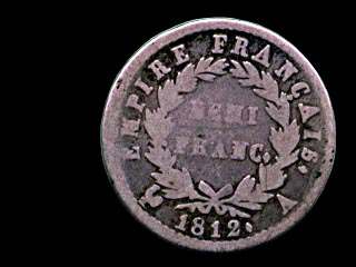 Reverse - France - 1/2 Francs - 1812