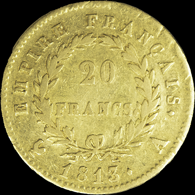 Reverse - France - 20 Francs - 1813