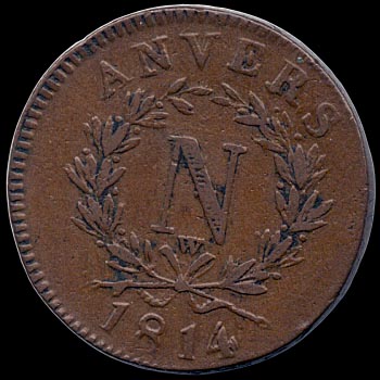 Obverse - France - 10 Centimes - 1814