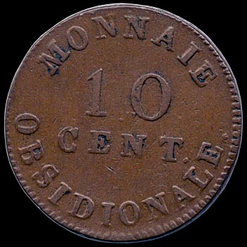 Reverse - France - 10 Centimes - 1814