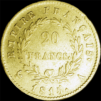 Reverse - France - 20 Francs - 1815