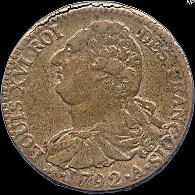 Obverse - France - 2 Sols - 1792