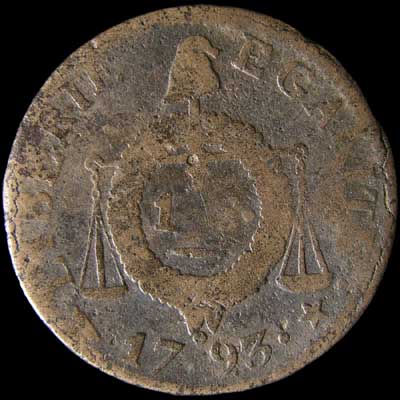 Reverse - France - 1 Sols - 1793