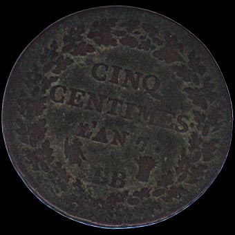 Reverse - France - 5 Centimes 1799