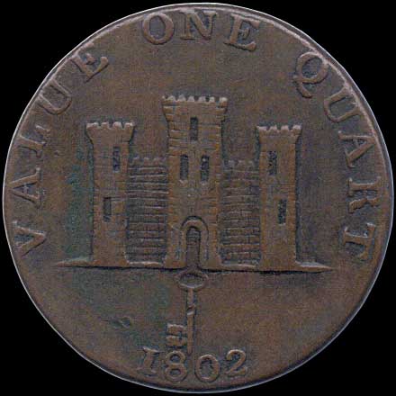 Obverse - Gibraltar - 1 Quart - 1802