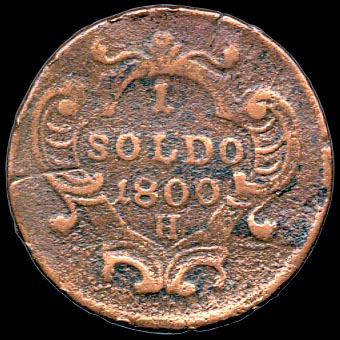 Reverse - Goriza - Soldo - 1800