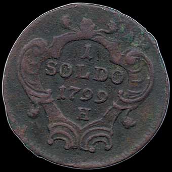 Reverse - Goriza - Soldo - 1799