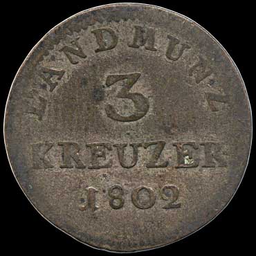 Reverse - Hesse-Darmstadt - 1802 - 3 Kreuzer