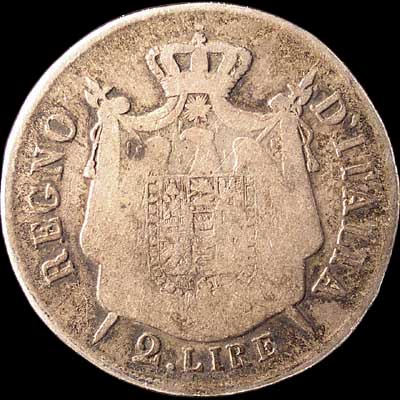 Reverse - Kingdom of Napoleon - 2 Lire (1807)