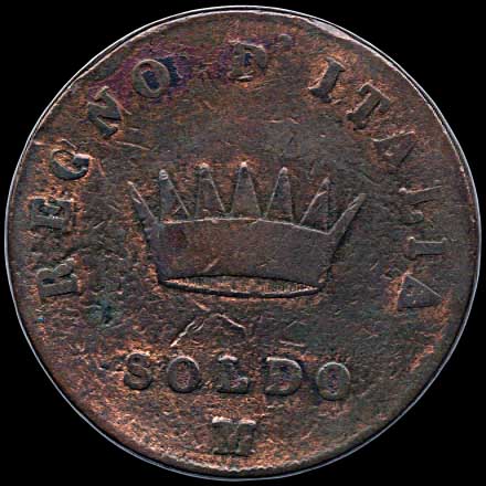 Obverse - Kingdom of Napoleon - 1 Soldo (1810)