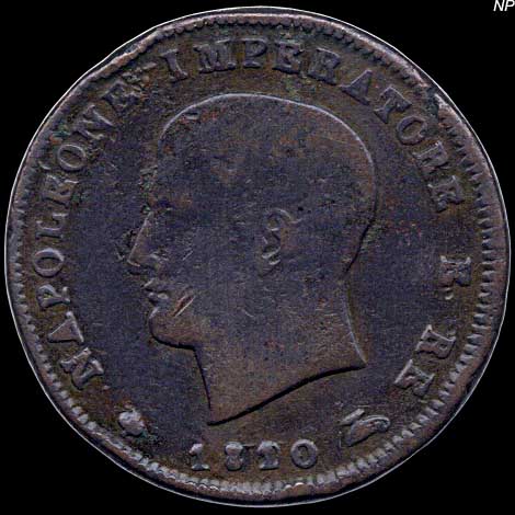 Obverse - Kingdom of Napoleon - 3 Centesimi (1810)