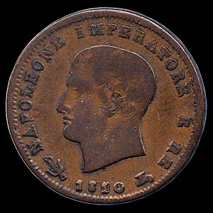 Obverse - Kingdom of Napoleon - 3 Centesimi (1810)