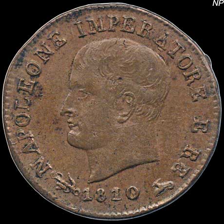 Obverse - Kingdom of Napoleon - 1 Centesimo (1810)