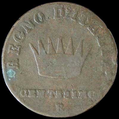 Reverse - Kingdom of Napoleon - 1 Centesimo (1810)