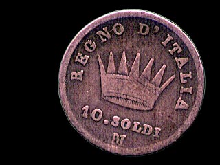 Reverse - Kingdom of Napoleon - 10 Soldi - 1810