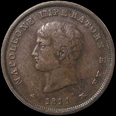 Obverse - Kingdom of Napoleon - 3 Centesimi (1811)