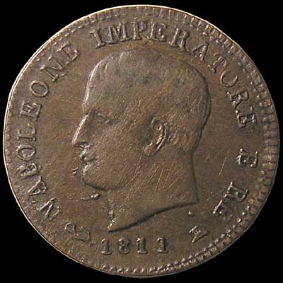 Obverse - Kingdom of Napoleon - 1 Centesimo (1811)