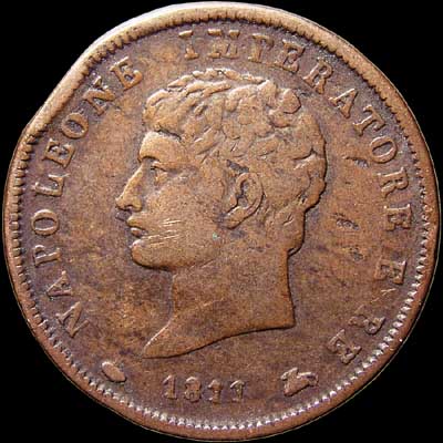 Obverse - Kingdom of Napoleon - 1 Soldo (1811)